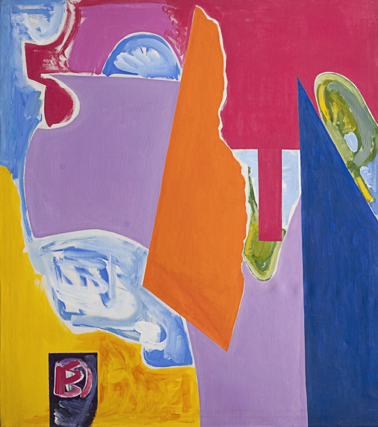 Untitled abstract oil painting by Miriam Laufer.