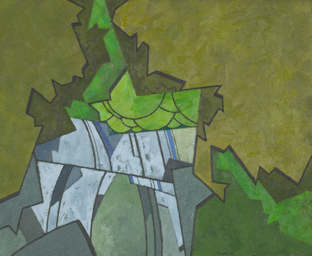 Oil painting of waterfall #2 by Easton Pribble.