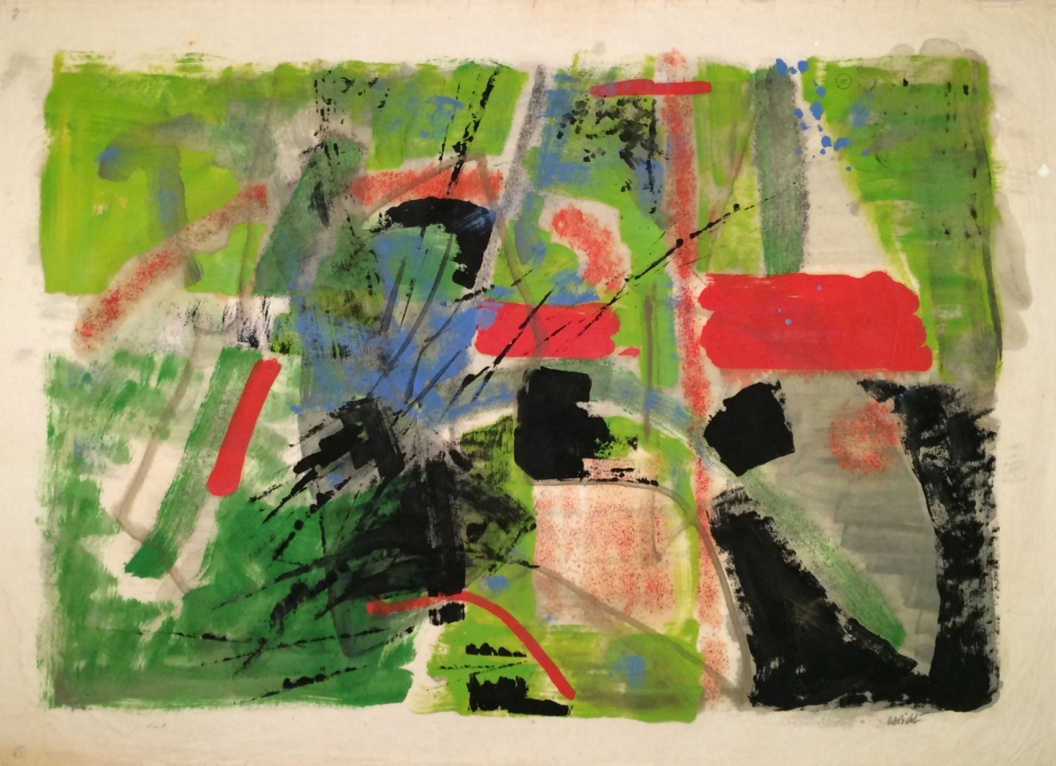 John Von Wicht untitled watercolor.