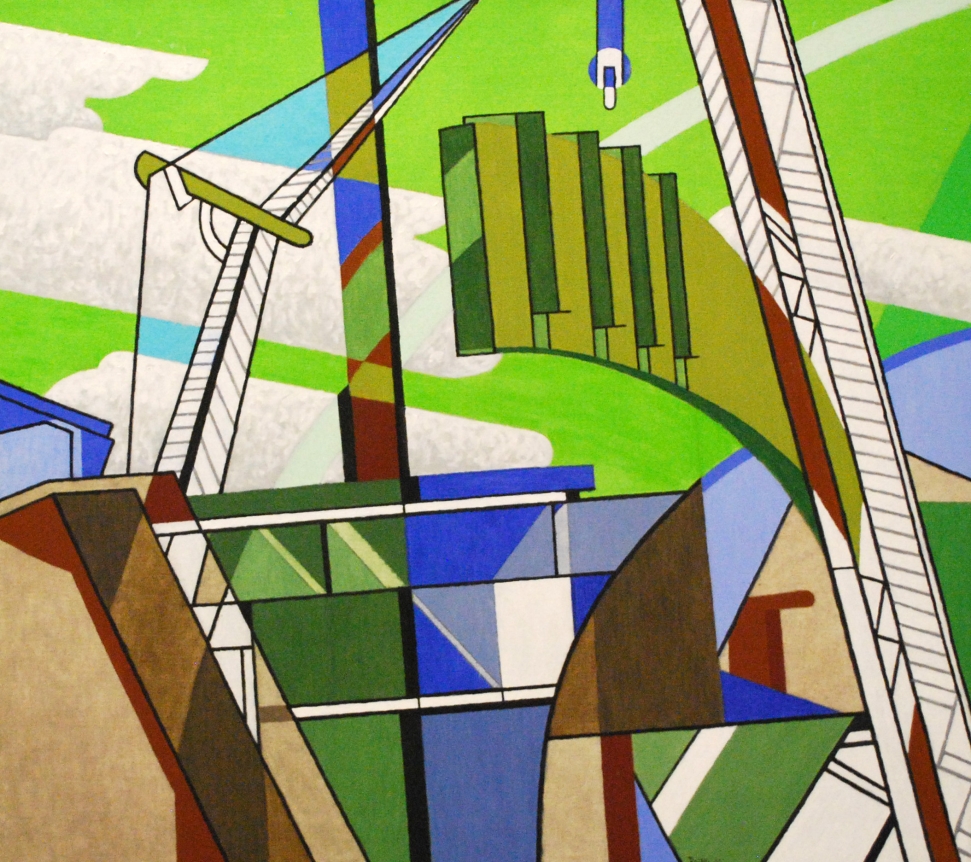 Oil painting of I-471 by Easton Pribble.