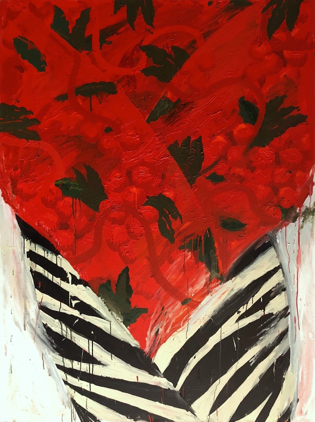 Robert Zakanitch painting titled "Hot Top" from his Copa Series.