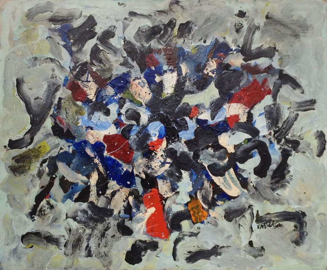 John Von Wicht untitled oil painting.