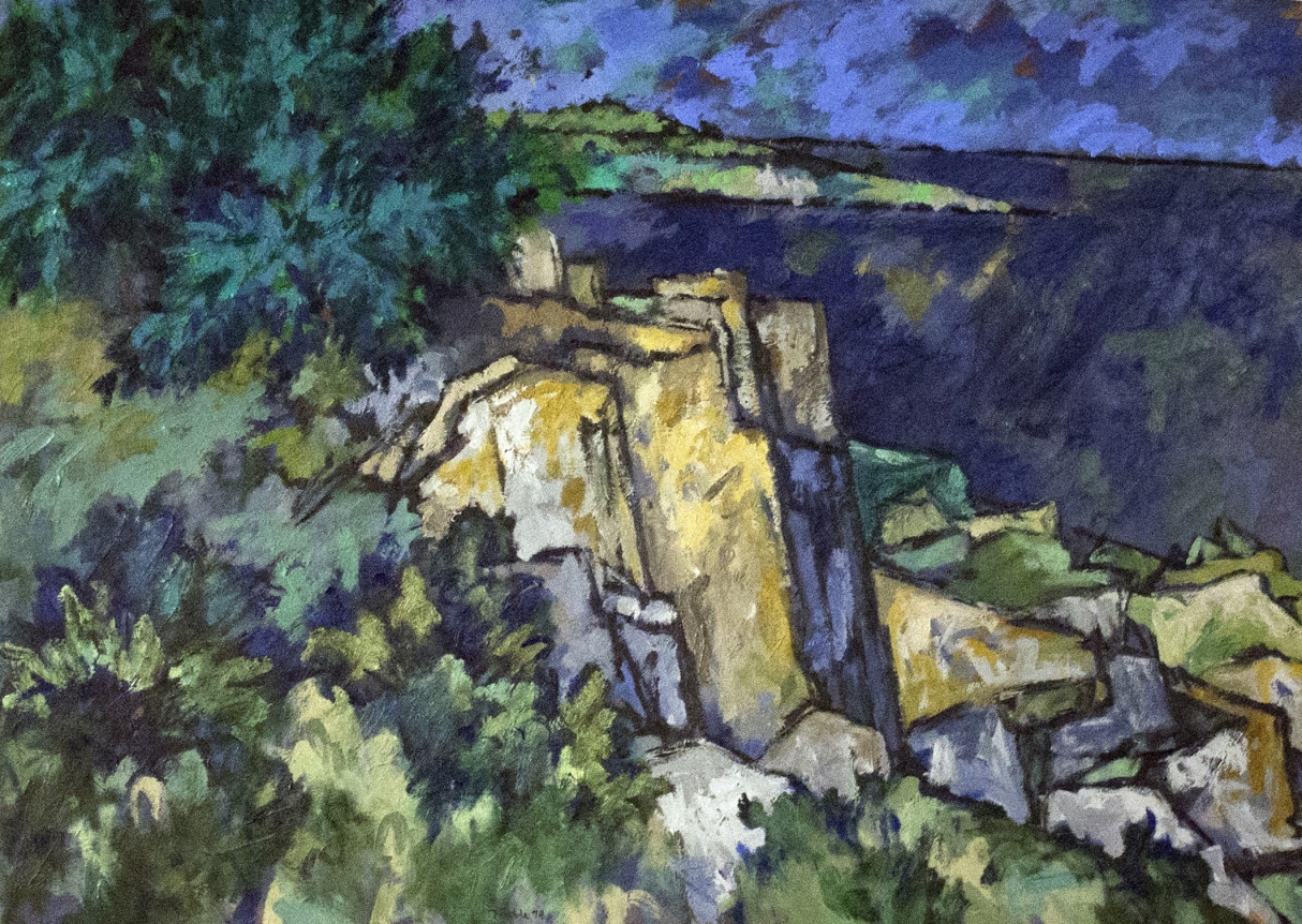 Oil painting of Bunker Head on Cranberry Island by Easton Pribble.