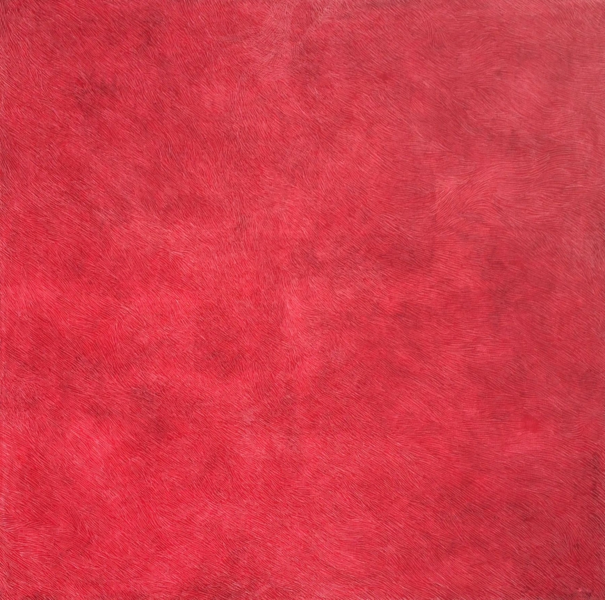 Oil painting entitled "Argaman" by Jacob El Hanani.