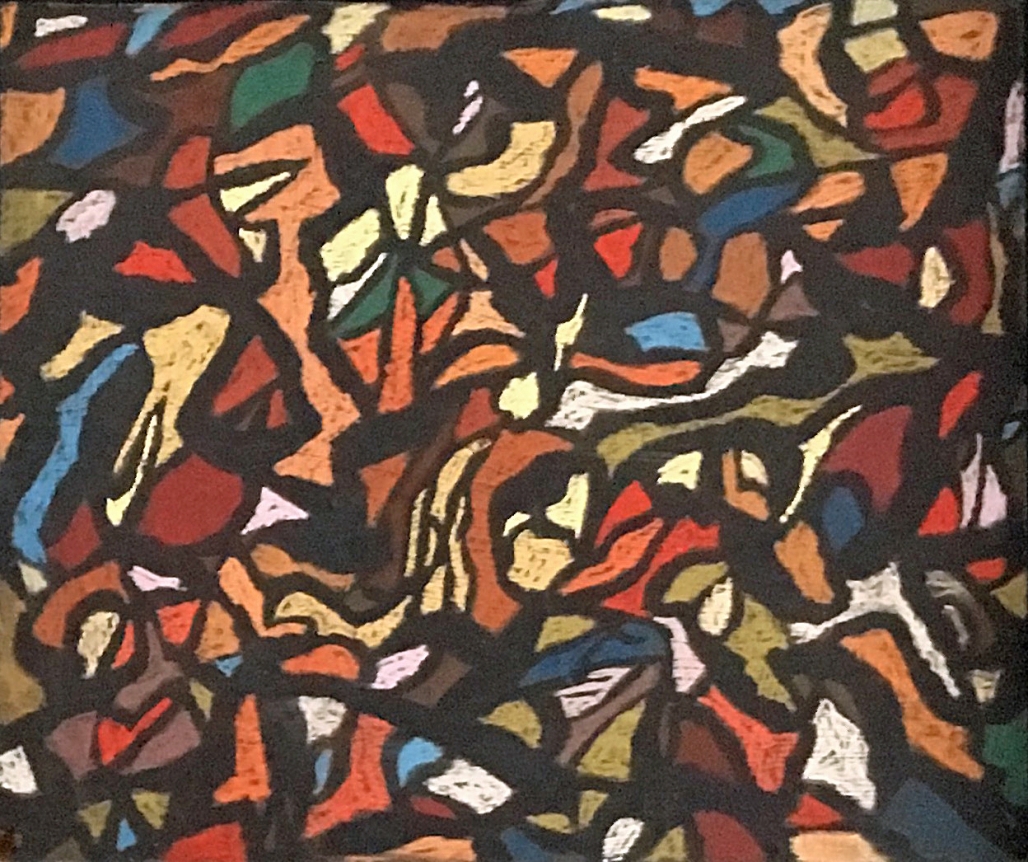 Untitled (MaFr001) painting by Fred Martin in pastel and acrylic.