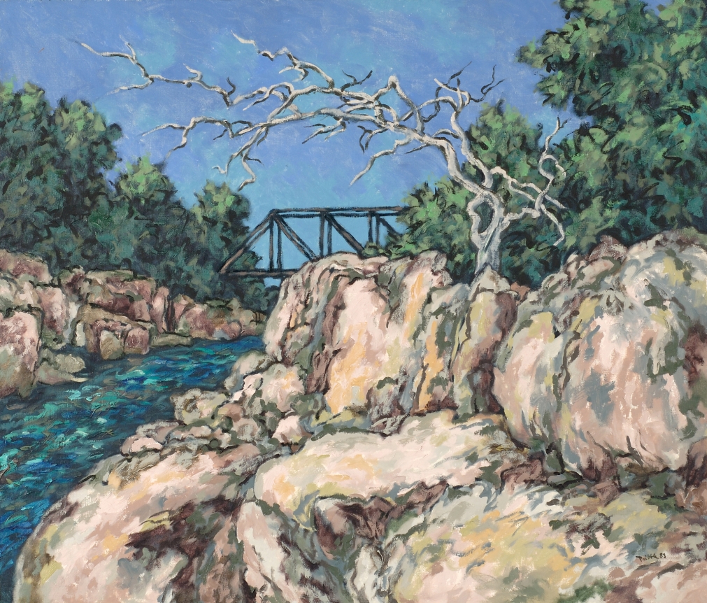 Oil painting of Ohio Gorge by Easton Pribble.