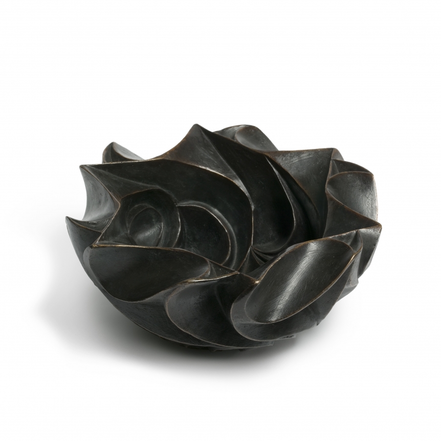 Halima Cassell Staccato 2019 Bronze 6 x 12 in.