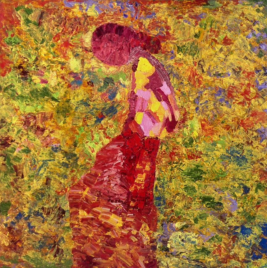 Sharmistha Ray FIELDS OF GOLD #3 2013 Oil on linen 60 x 60 in.