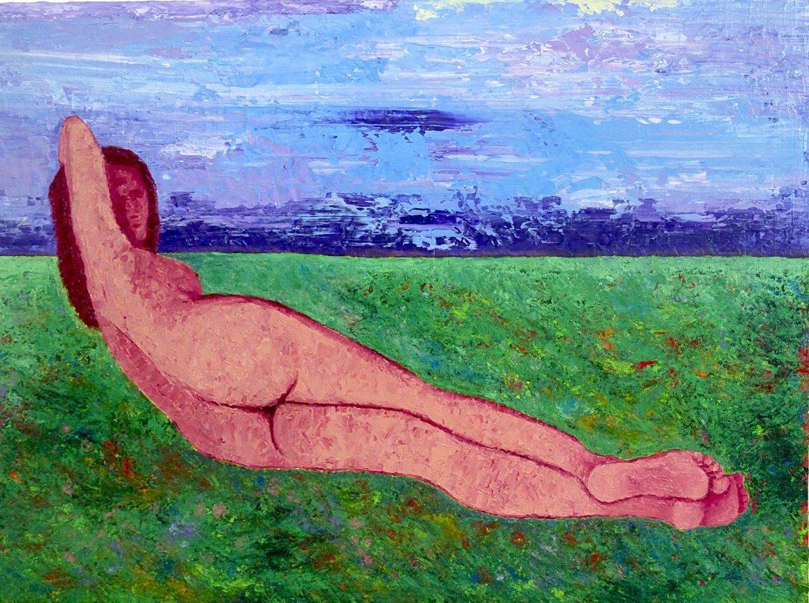 Sharmistha Ray A PLACE OF HER OWN 2013 Oil on canvas 72 x 96 in.