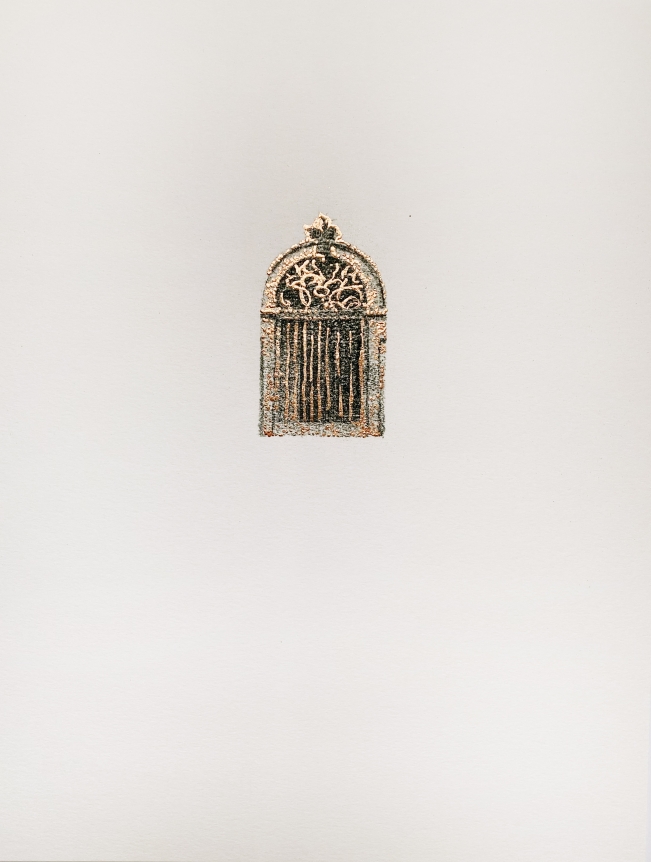 Najmun Nahar Keya Corinthian Dhaka (11) Charcoal, graphite, rabbit skin glue, copper, on Fabriano archival paper 11 x 14 in. 2019
