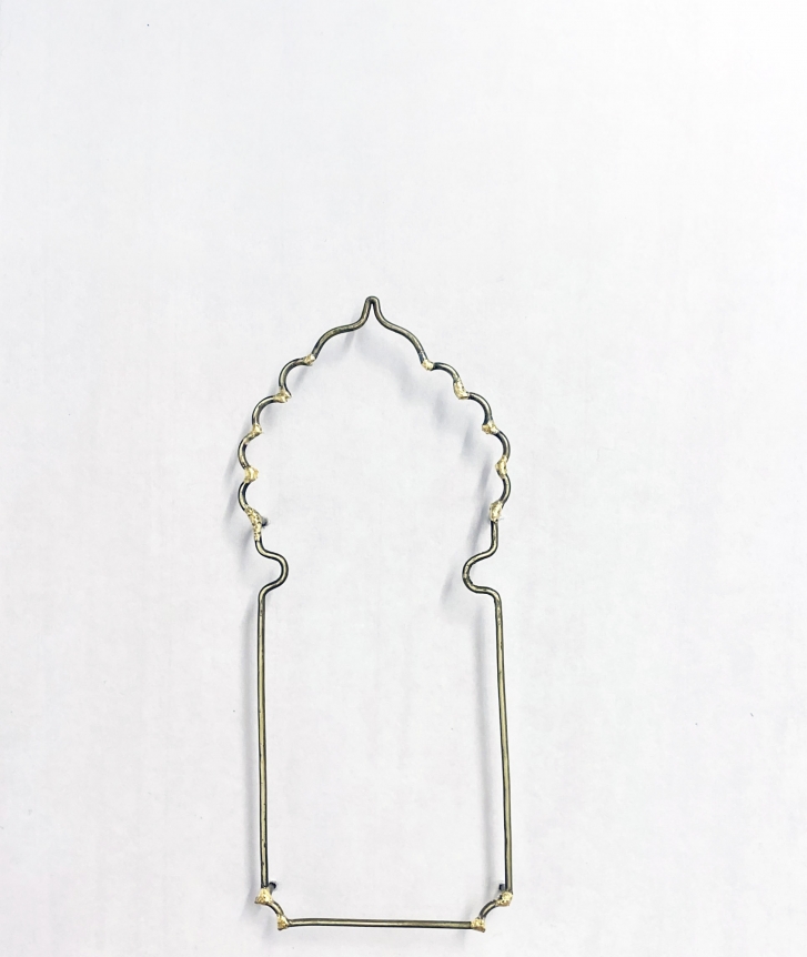 Najmun Nahar Keya Yume-no-sen (20) Gas welded brass and gold leaf on Japanese paper, wood, archival glue 12 x 9.4 in. 2019