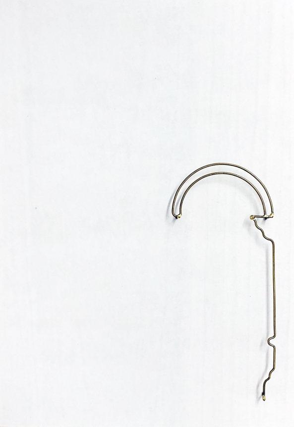 Najmun Nahar Keya Yume-no-sen (1) Gas welded brass and gold leaf on Japanese paper, wood, archival glue 16 x 11.5 in. 2019