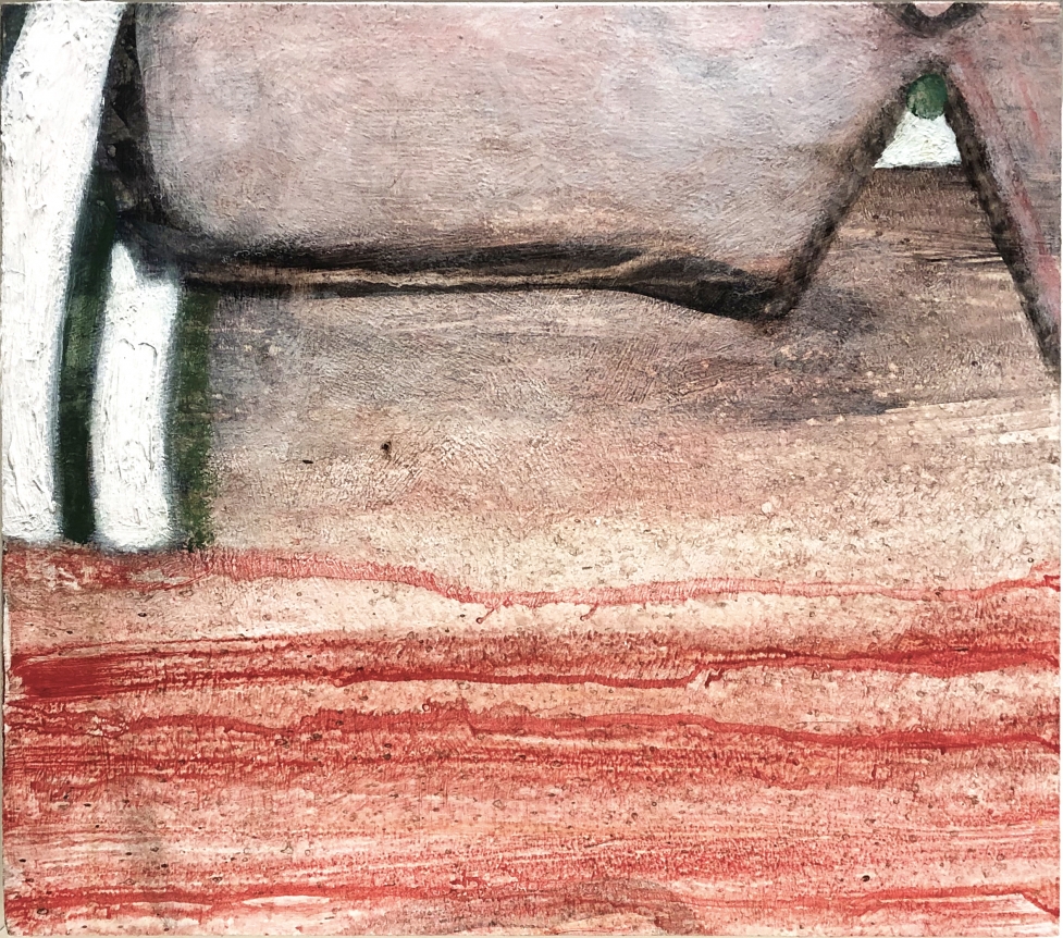 To Enter, 2016, acrylic on wood, 14 7/8 x 15 7/8 in.