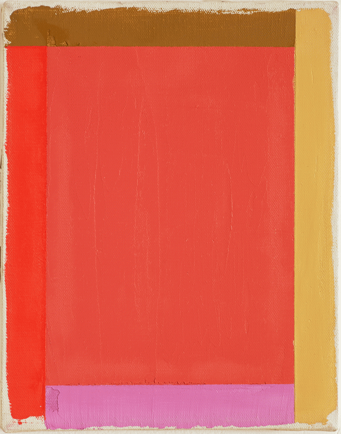 Untitled, c. 1976-77, oil on canvas, 10 x 8 in.