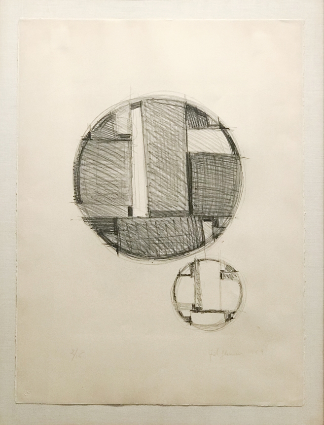 Fritz Glarner Study for Tondo with Echo, 1959, lithograph, 29 12 x 21 1/2 in., signed and dated l.r., ed. 2/16 l.l.