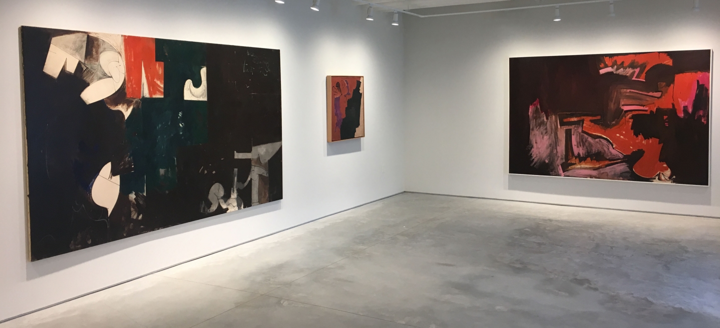 From RIght to Left:, Number 4, 1952, Oil on canvas, 67 x 99 in.