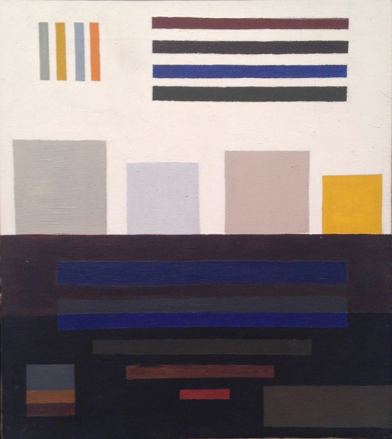 "Paradox #10 Chiaroscuro," 1968, oil on canvas, 18 x 16 inches