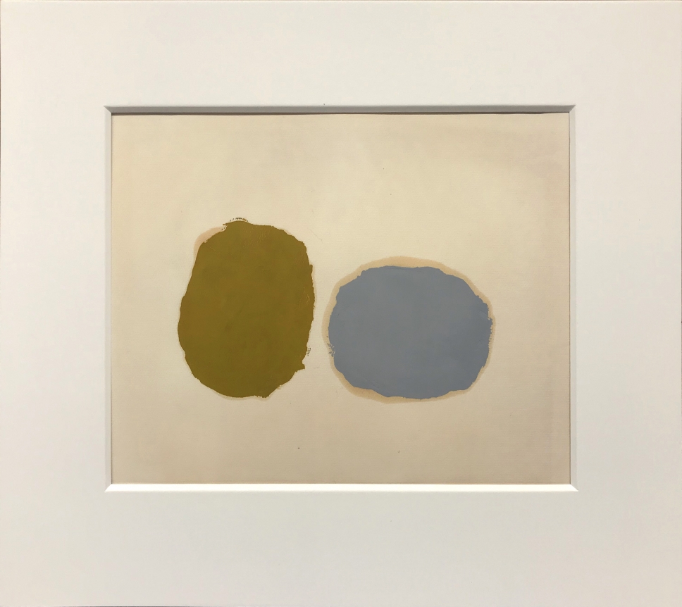 Untitled, c. 1960, oil on paper, 9 x 11 7/8 in. Sold