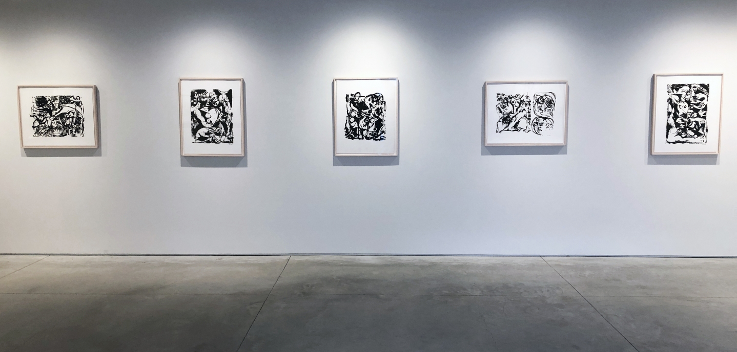 From Right to Left:, Untitled, CR1093 (after painting Number 9, CR340), 1951