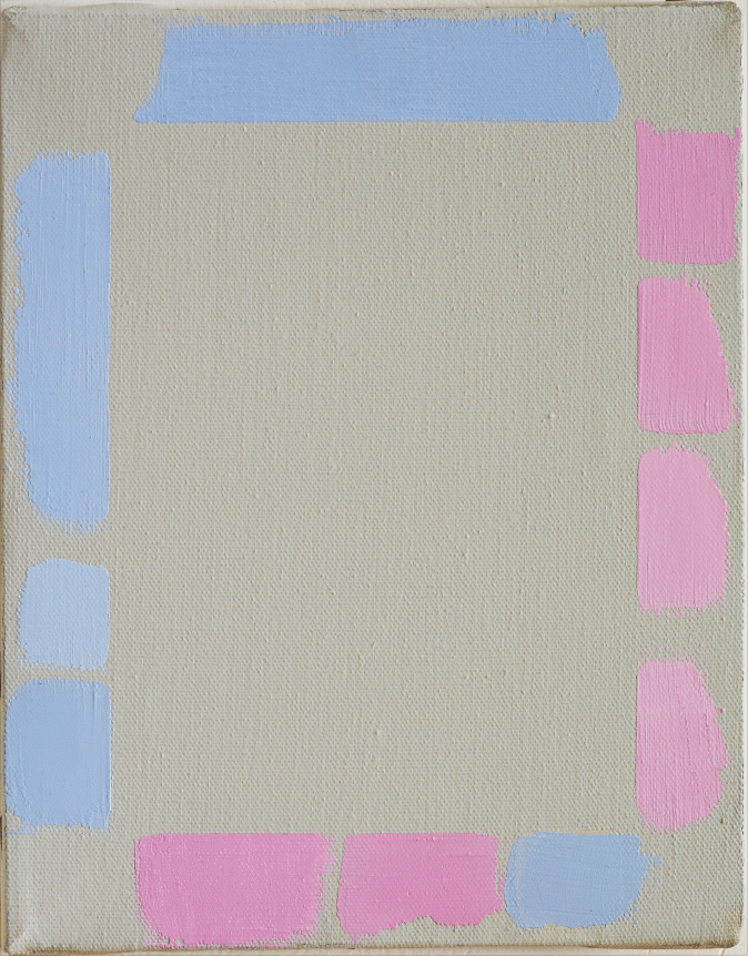 Untitled, c. 1976-77, oil on canvas, 10 x 8 in.