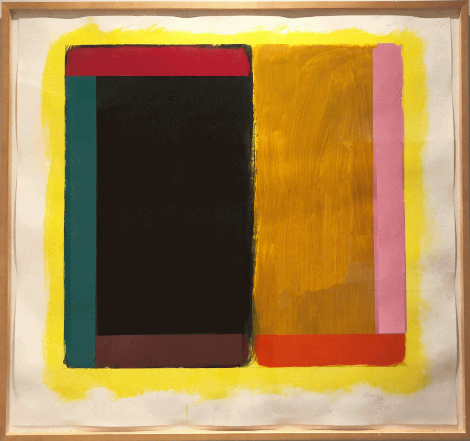 Untitled, 1983, acrylic on paper, 38 x 41 in. (sheet), 40 ½ x 45 5/8 in. (framed)