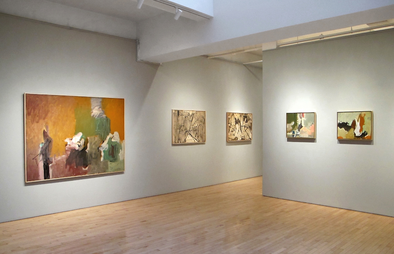 From Right to Left:, Untitled, 1952, Oil on paper mounted on panel, 18 x 22 in.