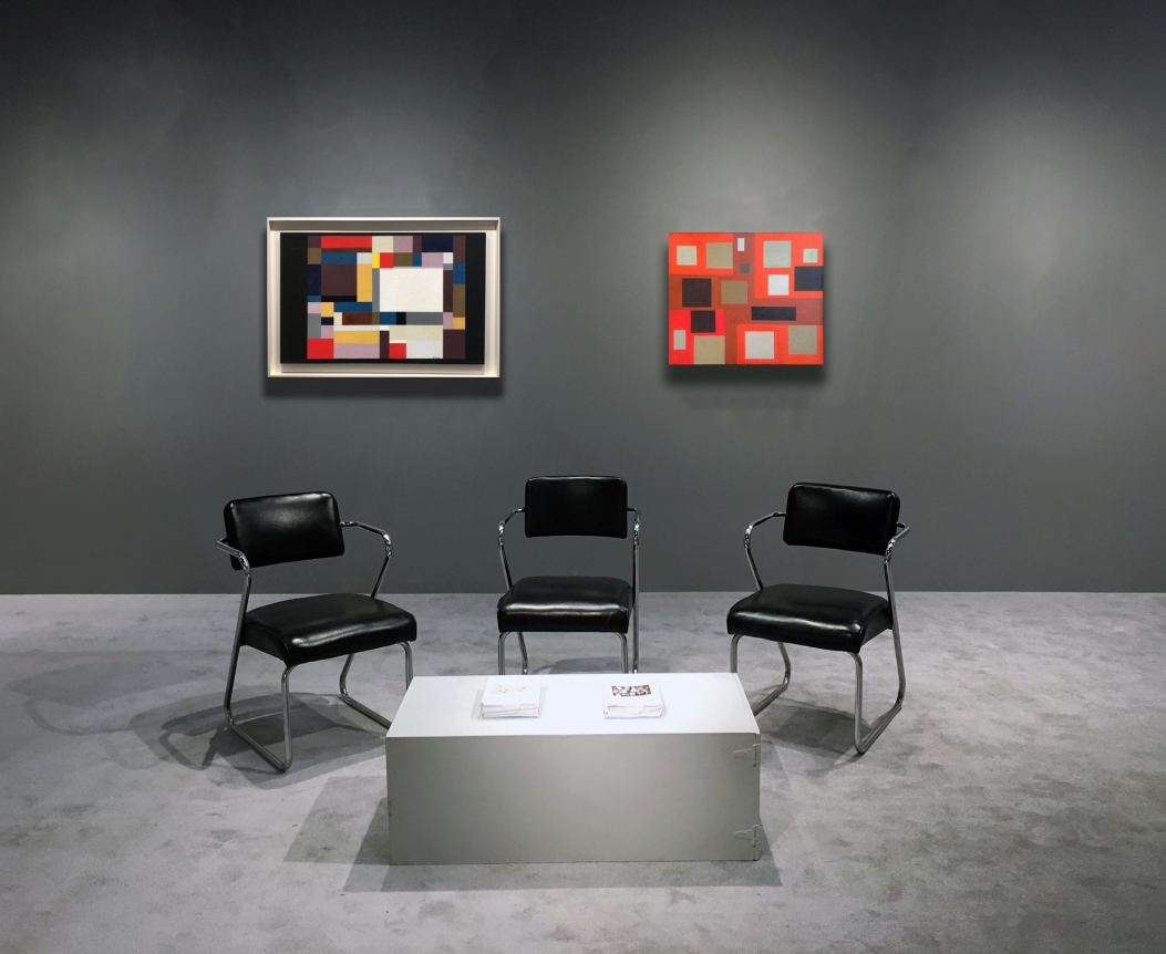 No.3 (From left) ILYA BOLOTOWSKY, "Black Light," 1950, oil on canvas, 22 x 34 in. 