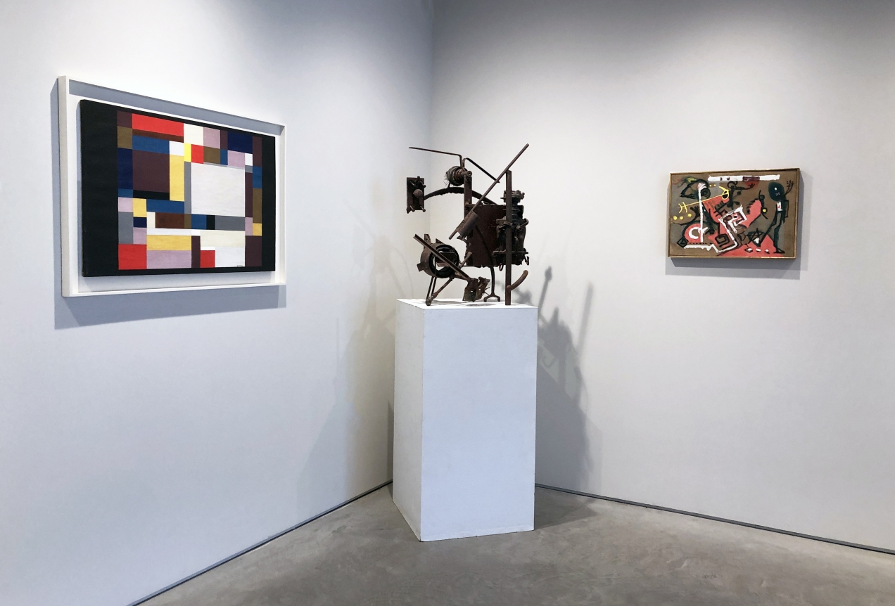 From Right to Left, JACKSON POLLOCK (1912-1956), Untitled (Composition on Brown), c. 1945, Oil on brown canvas , 15 1/8 x 21 1/8 in.