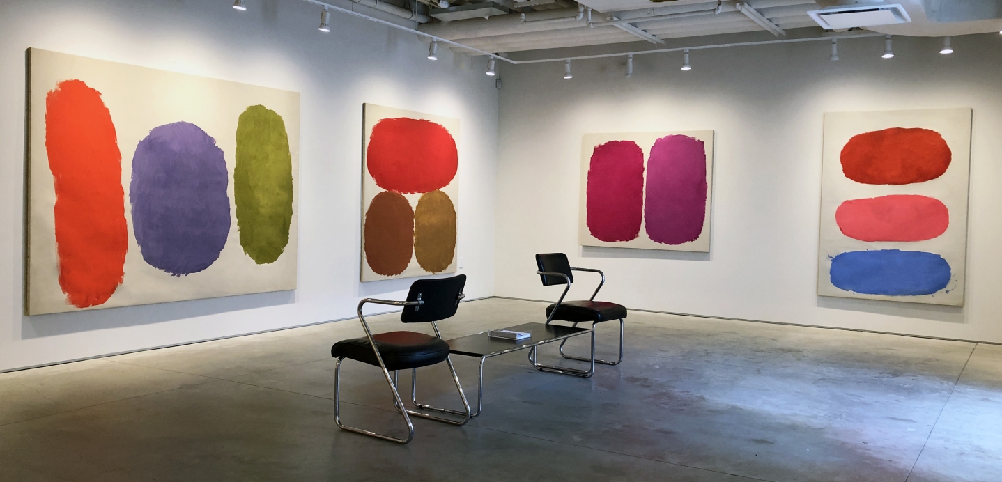 (from left) Untitled, 1958, oil on canvas, 69 x 92 5/8 in., Untitled, 1959, oil on canvas, 69 1/4 x 62 3/4 in., Untitled, 1960, oil on canvas, 51 x 60 in., Untitled, 1959, oil on canvas, 71 1/4 x 50 1/4 in.