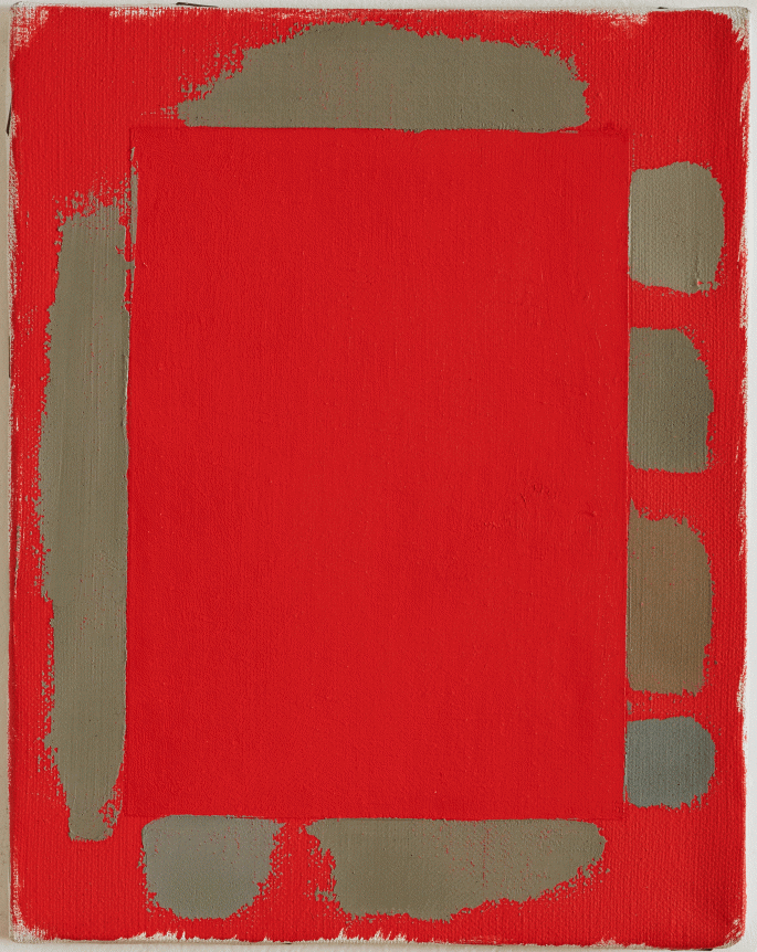 Untitled, c. 1976-77, oil on canvas, 10 x 8 in.