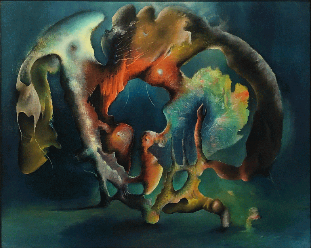 Corte d'Appello, 1945, oil on canvas, 23 3/4 x 30 in.