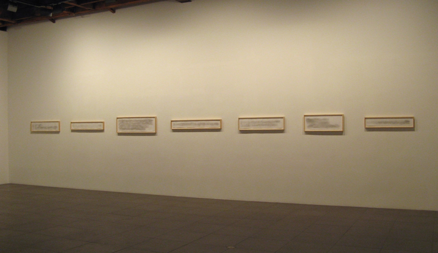 Installation of Art & Language, Stephanie Brooks, Helen Mirra, and Ian Wilson, May 11 – June 23, 2007 