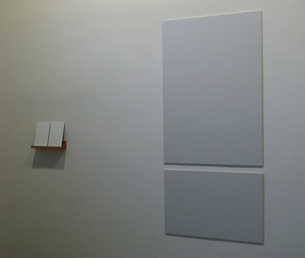 Installation of Art & Language, Stephanie Brooks, Helen Mirra, and Ian Wilson, May 11 – June 23, 2007 