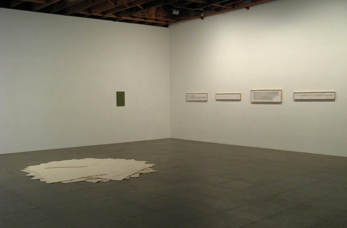 Installation of Art & Language, Stephanie Brooks, Helen Mirra, and Ian Wilson, May 11 – June 23, 2007 