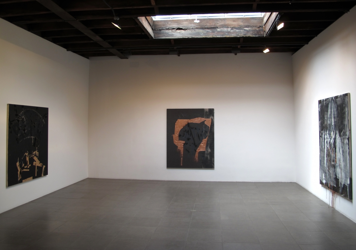 Installation view of Rosy Keyser, Promethean Dub, 2011 at Peter Blum Chelsea.