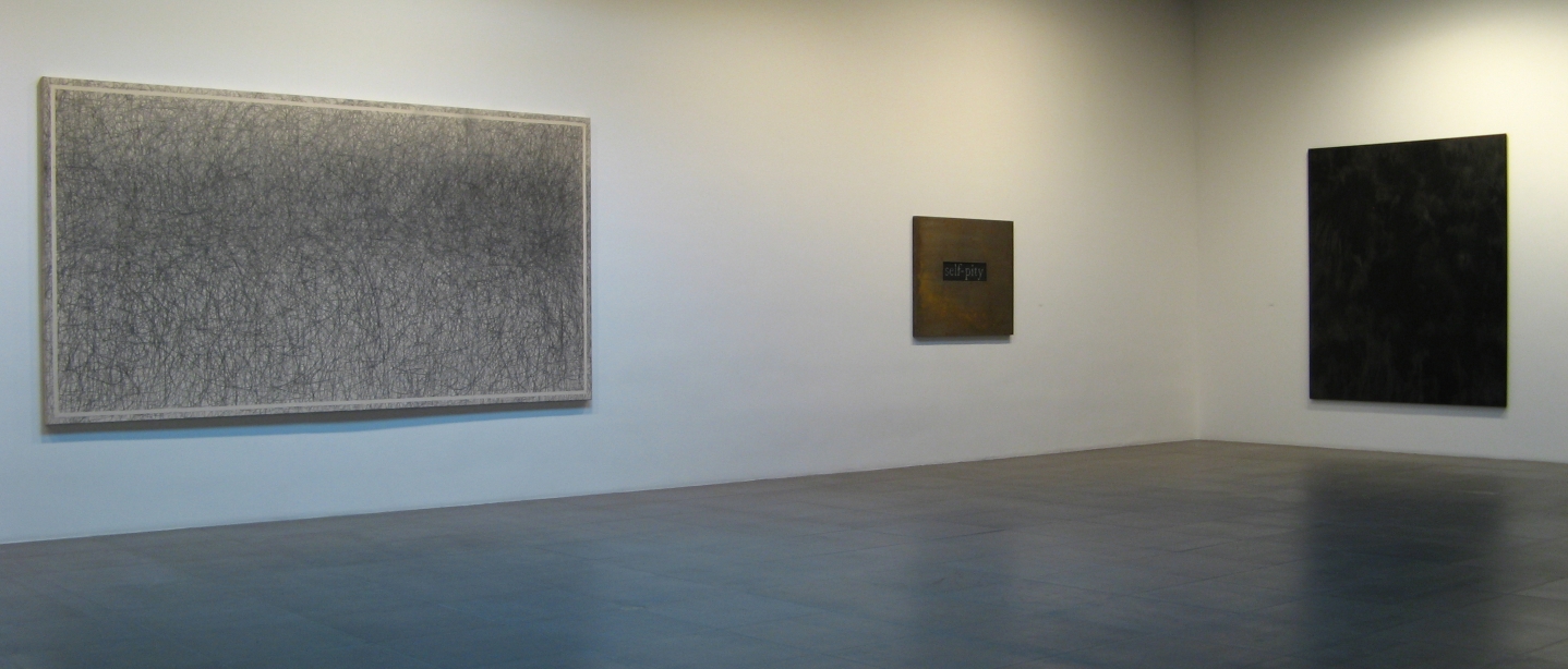 Installation view of William Anastasi, opposites are indentical, 2008 at Peter Blum Chelsea.
