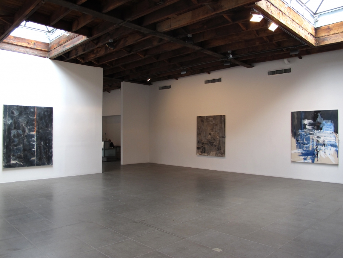 Installation view of Rosy Keyser, Promethean Dub, 2011 at Peter Blum Chelsea.