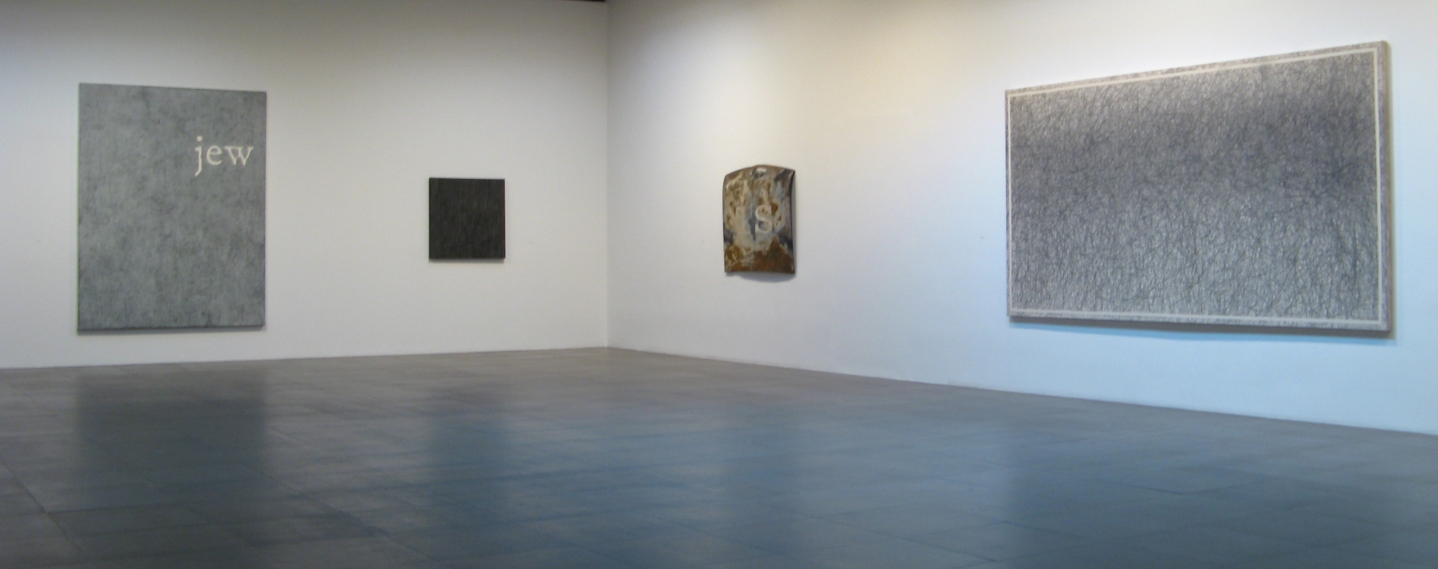 Installation view of William Anastasi, opposites are indentical, 2008 at Peter Blum Chelsea.