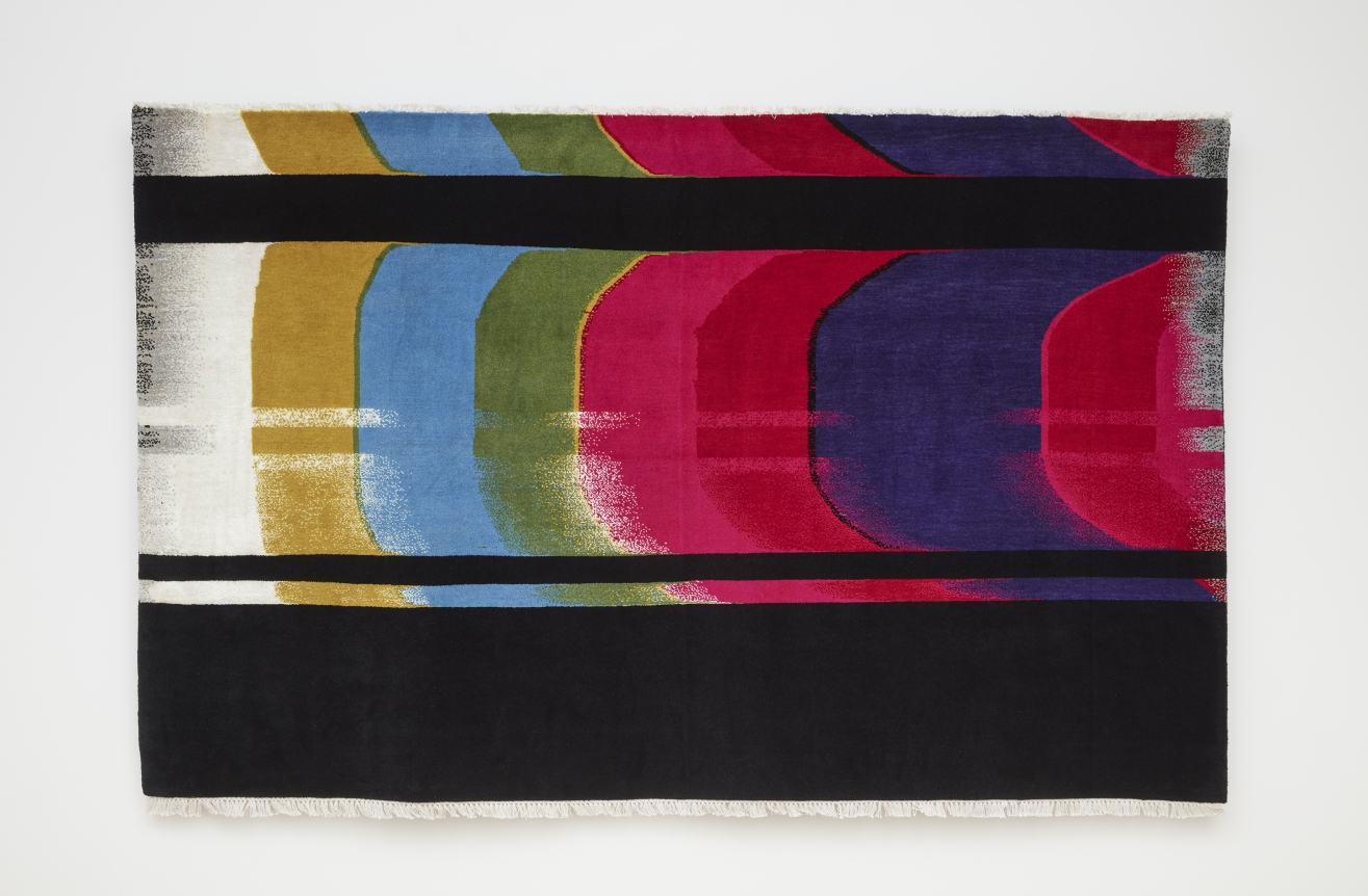 Nicholas Galanin Signal Disruption, American Prayer Rug, 2020