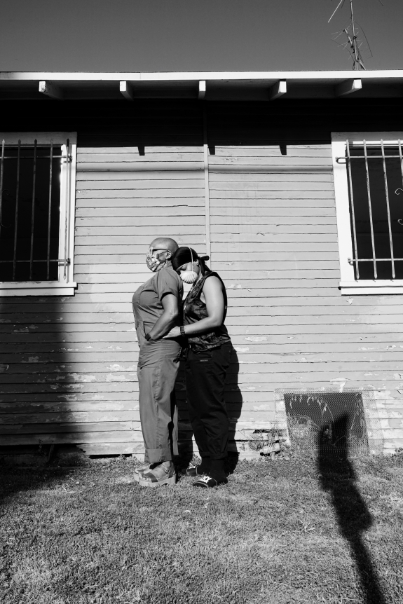 Photograph by Texas Isaiah from 2020 titled "Lex and Rene for Our Moonlight". Edition of 3.