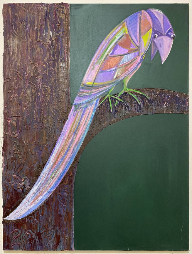 Antone Könst, "Bird", 2020, Acrylic on canvas, 48 inches by 36 inches.