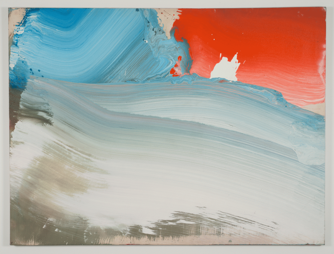 Ed Clark "Untitled", 2004 Acrylic on canvas 58 x 77 inches