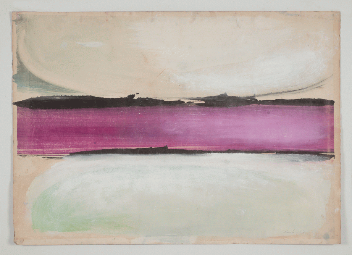 Ed Clark "Untitled", 1983 Mixed media on paper 29-1/2 x 41-3/8 inches