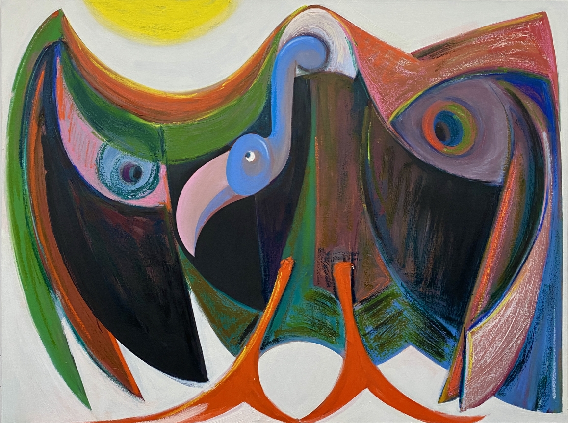 Antone Könst, "Vulture", 2020, oil on canvas, 36 inches by 48 inches.