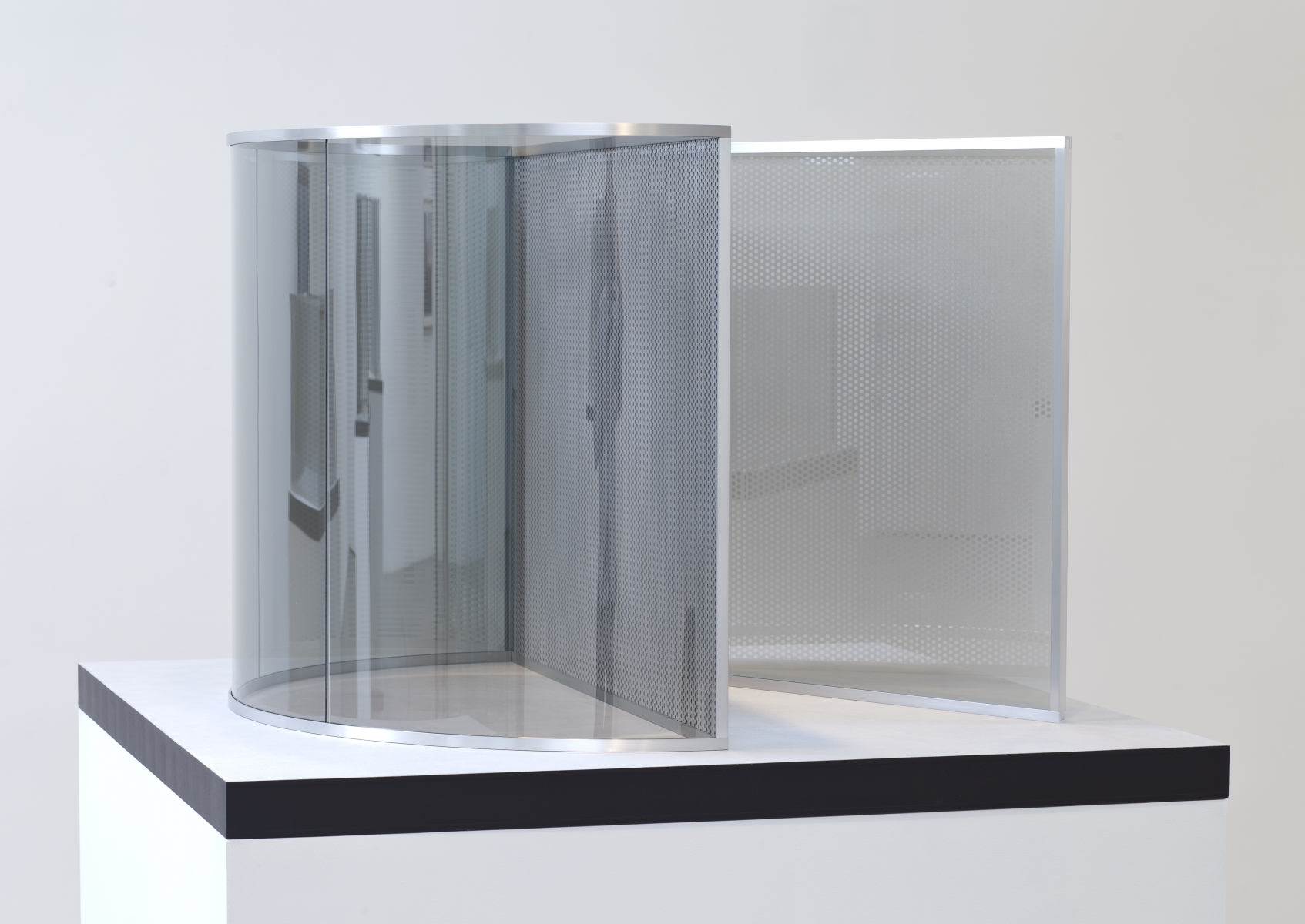 dan graham - perforated steel triangular
