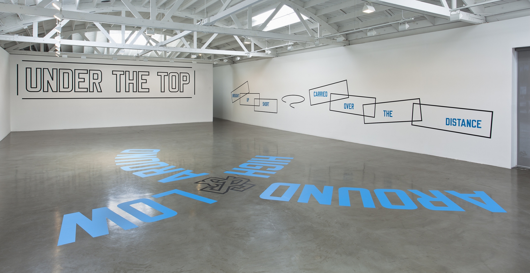 Lawrence Weiner, Regen Projects, AROUND & AROUND HIGH & LOW