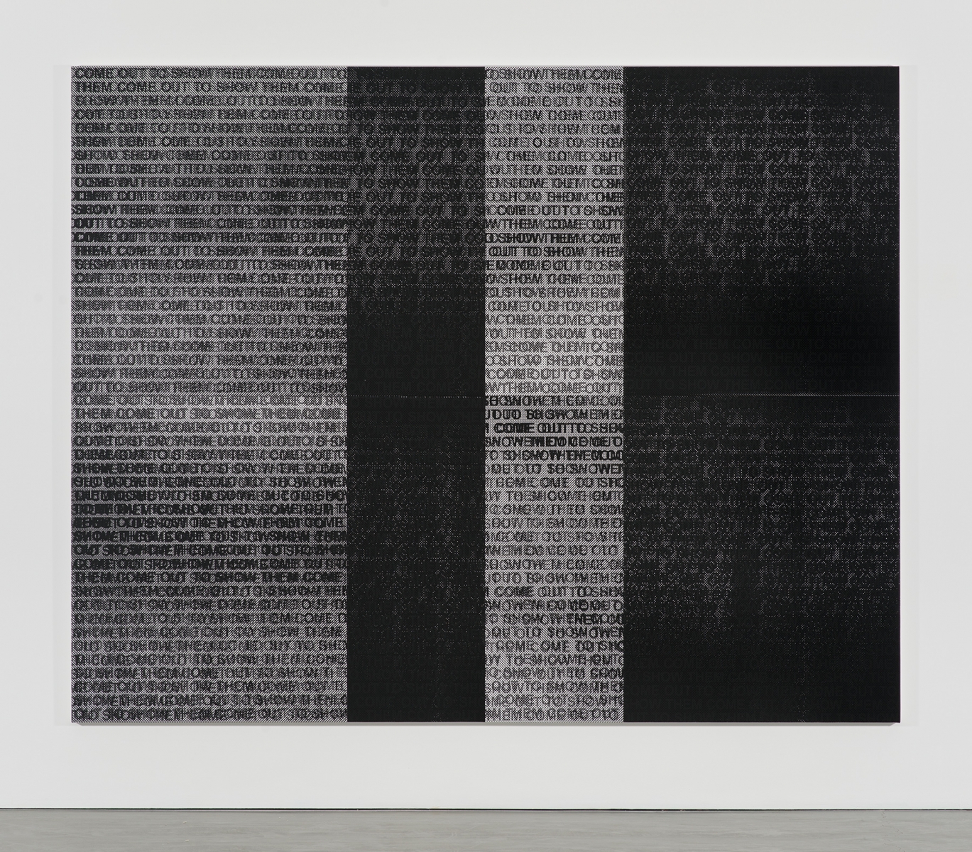 Glenn Ligon - come out #6