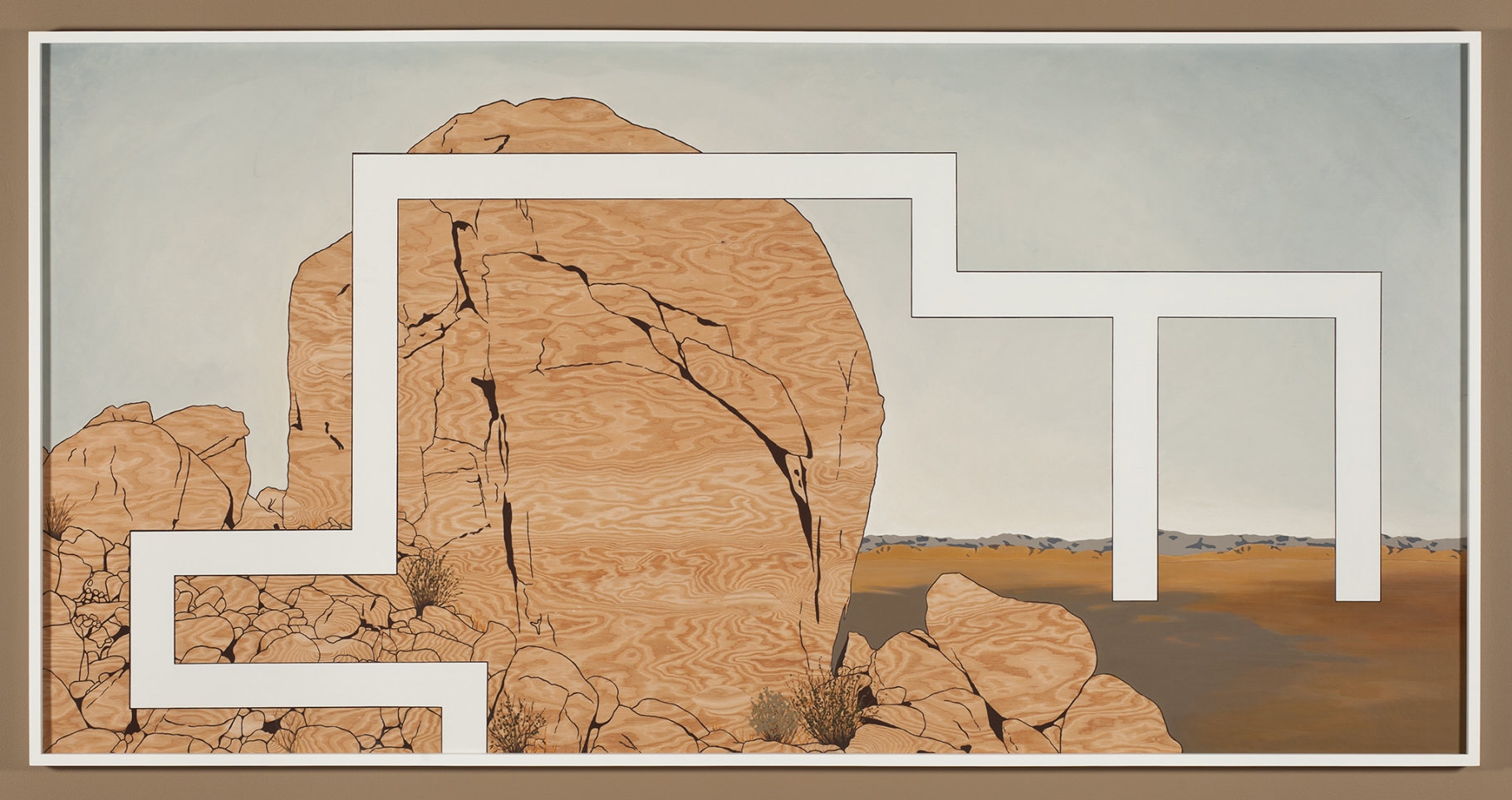 Andrea Zittel, Prototype For Billboard at A-Z West: Big Rock on Hill Behind House