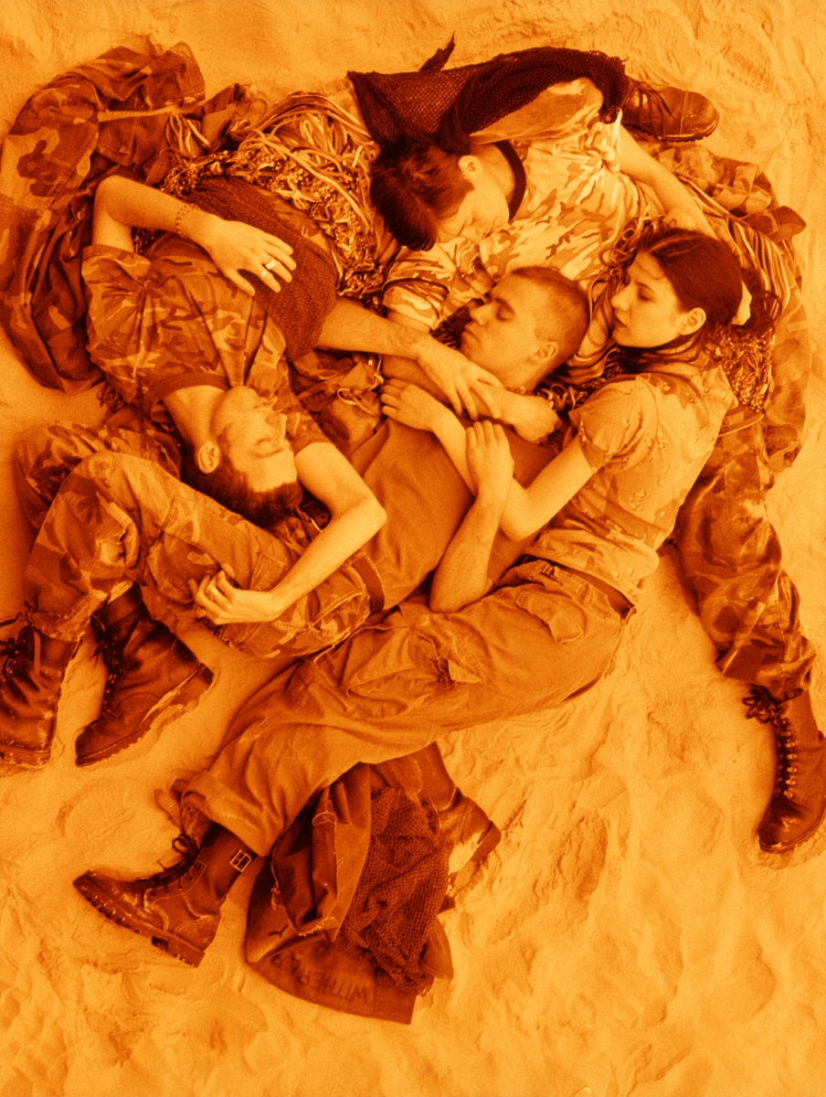 Wolfgang Tillmans, Lutz Alex Susanne & Chrisoph on beach (orange)