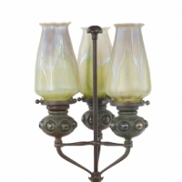 Jeweled Triple Telescopic Candlestick